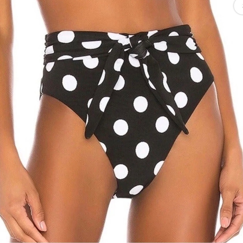 Mara Hoffman Abigail Black White 2 Piece Swimsuit - Picture 2 of 3